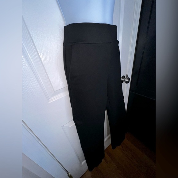 Loft Women's Small Black Pull On Straight Leg Ankle Crop Pants Ponte Stretch S - Picture 6 of 14